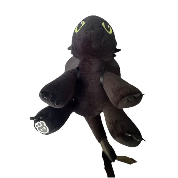 Retired Rare New Build a Bear HOW TO TRAIN YOUR DRAGON TOOTHLESS Deluxe Plush - Picture 2 of 5